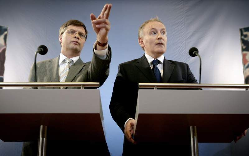 Balkenende en Timmermans. Foto ANP