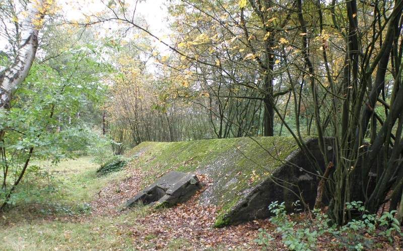 In De Fransche Kamp bij Bussum wordt een bunker uitgegraven en voor publiek opengesteld. Foto Klaas Oosterom