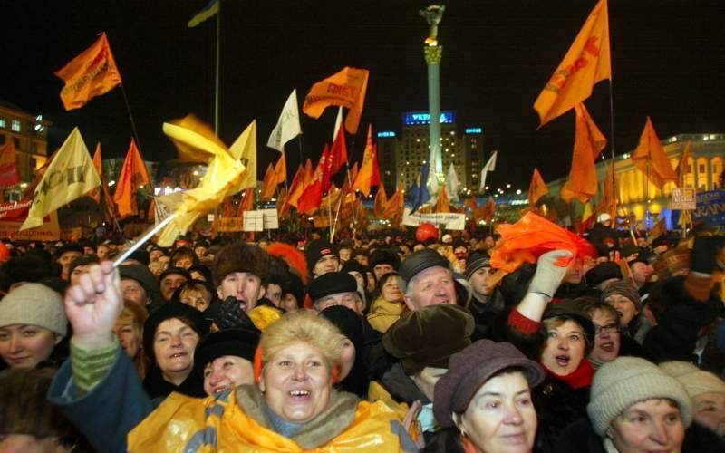 De revolutie in Oekraïne moet haar echte vruchten nog afwerpen. Foto EPA