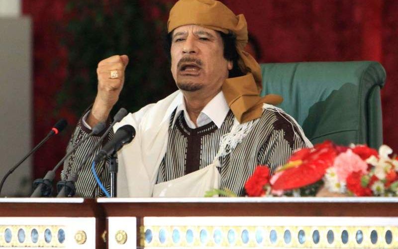 De Libische leider Gaddafi. Foto EPA