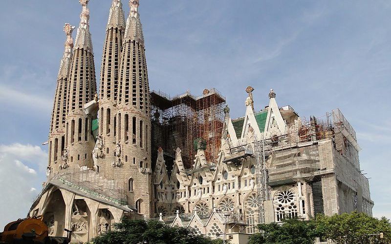 De Sagrada Familia in de Spaanse stad Barcelona. Foto Bernard Gagnon, Wikimedia