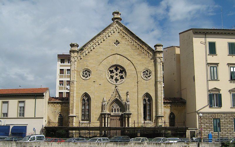 De ‘Nederlandse kerk’ in de Italiaanse havenstad Livorno. Foto Wikimedia