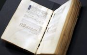 Het 15e-eeuwse liedboekje. beeld Rob Stevens