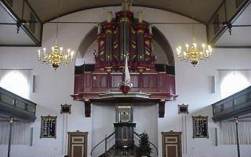 Het Meereorgel in de Bethelkerk in Urk. Foto Urker Zangers