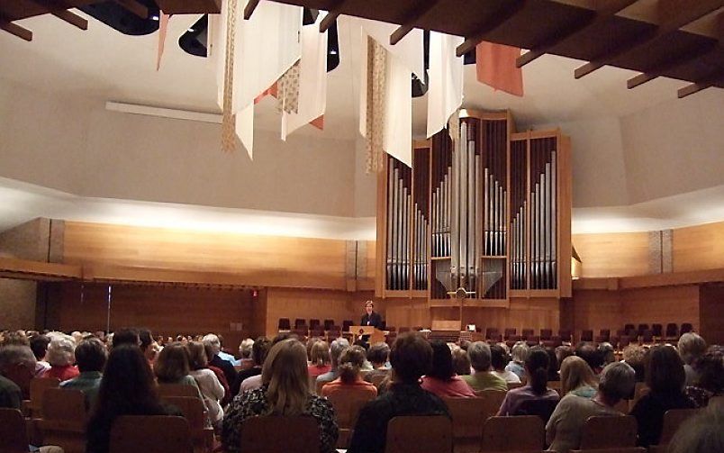 Kapel van het Calvin College in Grand Rapids. Foto RD