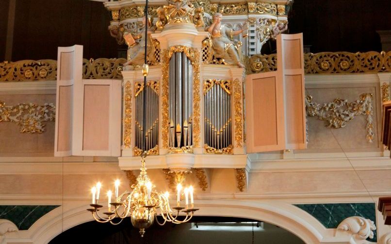 Het Müllerorgel in de Waalse Kerk in Amsterdam. Beeld RD, Anton Dommerholt