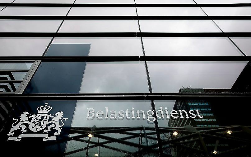 Het exterieur van het kantoor van de Belastingdienst in Den Haag. beeld ANP