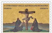 De Reformatiepostzegel. beeld Vaticaan