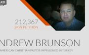 Website met petitie voor vrijlating Brunson. beeld beheardproject.com/brunson