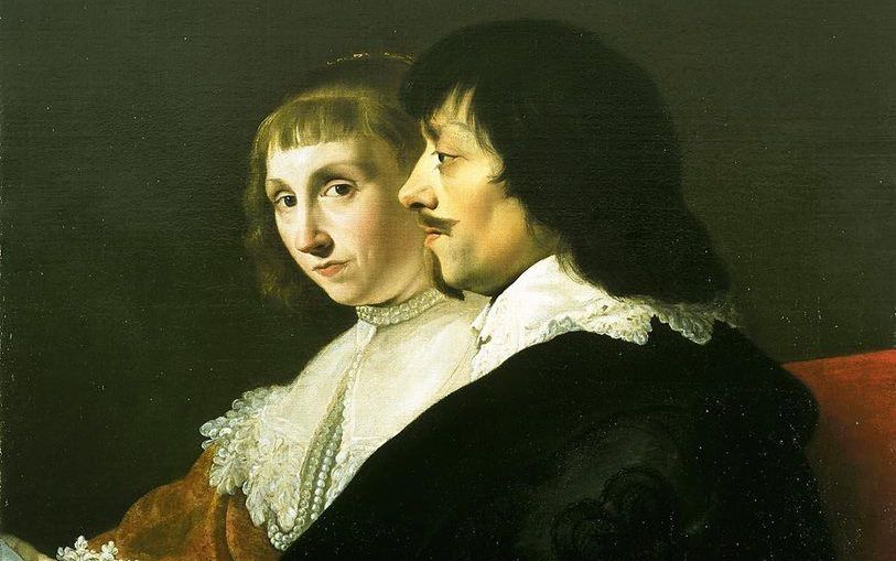 Dubbelportret van Constantijn Huygens en Suzanna van Baerle door Jacob van Campen. Beeld Mauritshuis