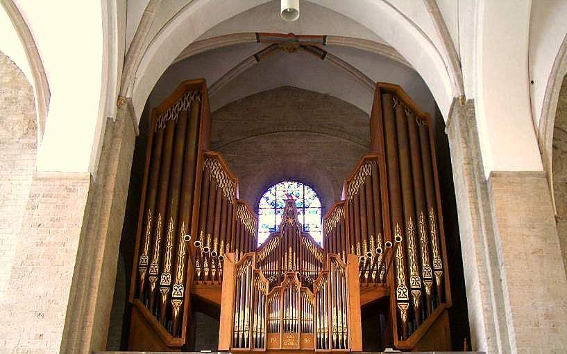 Het Marcussenorgel in de Utrechtse Nicolaïkerk. Foto Universiteitsbibliotheek Utrecht