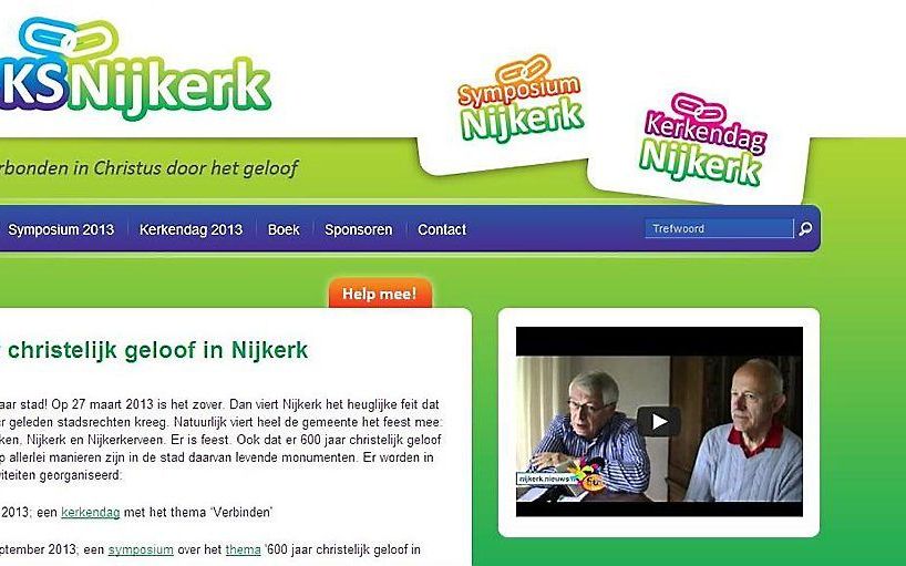 De website van de Stichting Kerken in de Schijnwerper. Beeld RD