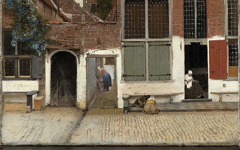 Het straatje van Vermeer dat Johannes Vermeer schilderde rond 1657-1658. beeld ANP