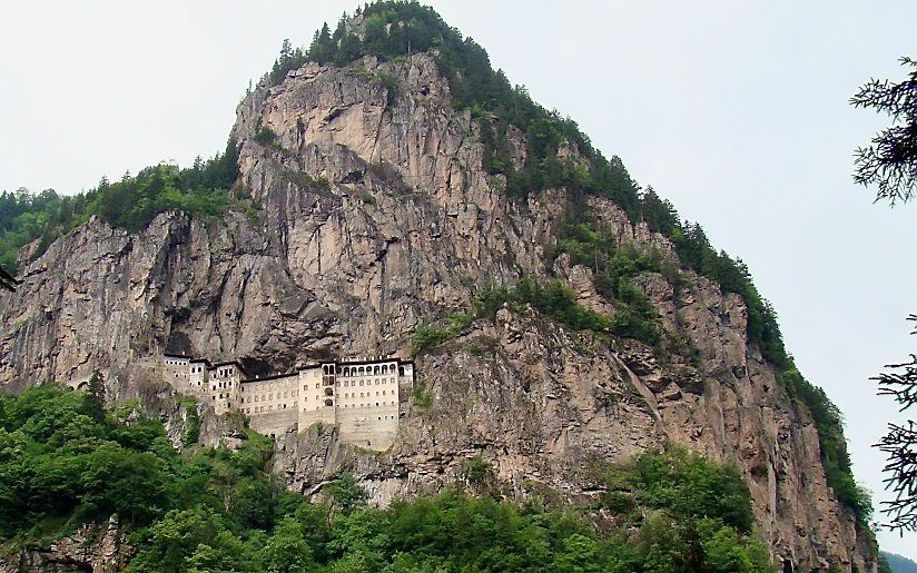 Het Grieks-Orthodoxe klooster Panagia Sumela in Noord-Oost Turkije.  beeld Wikimedia