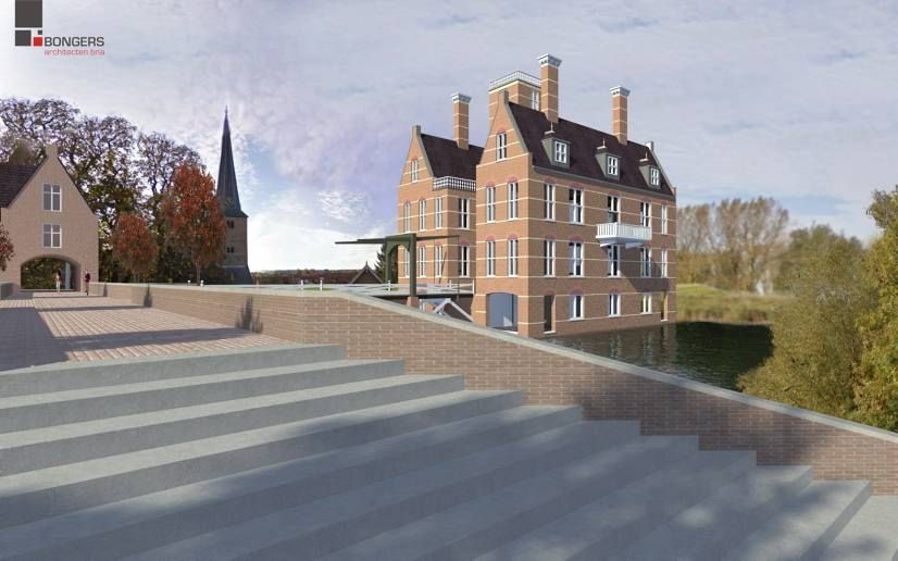 Hans de Jong (68) heeft plannen om het voormalige kasteel van zijn woonplaats Spijk te herbouwen. beeld Bongers Architecten