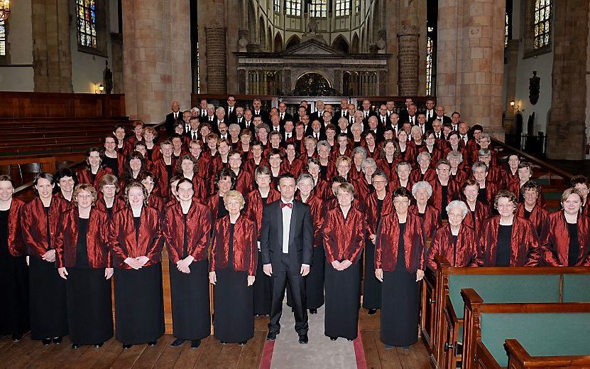 Vox Jubilans uit Waddinxveen is een van de 1700 koren die zijn aangesloten bij de jubilerende Koninklijke Christelijke Zangersbond (KCZB). Foto Vox Jubilans