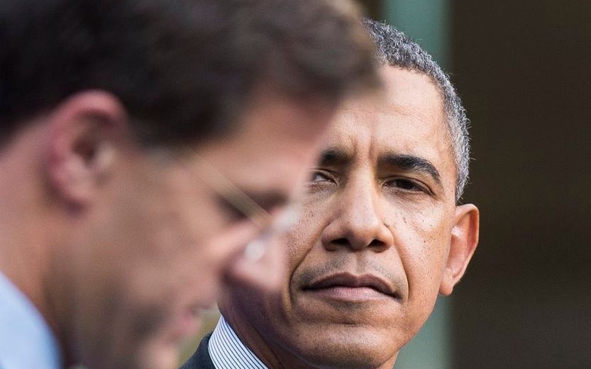 Premier Rutte en de Amerikaanse president Obama. beeld ANP