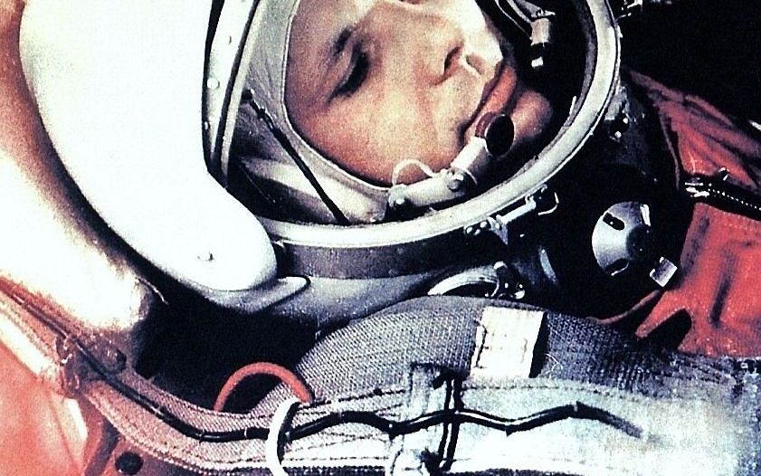 De Russische kosmonaut Joeri Gagarin. Foto Space Expo