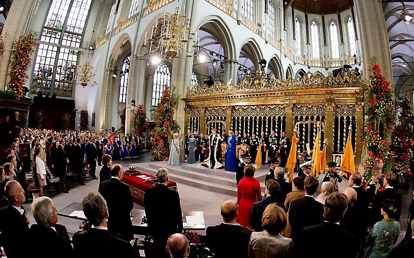 Inhuldiging in de Nieuwe Kerk. Foto ANP