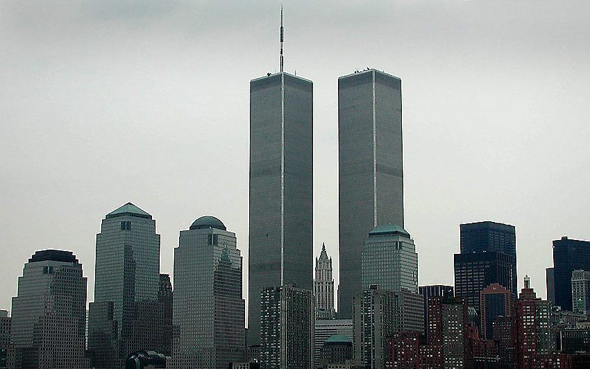 De 'Twin Towers' in New York, waarin tot de aanslagen van 11 september 2001 het World Trade Center gevestigd was. Foto RD, Henk Visscher