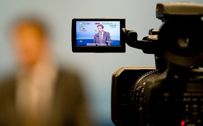 Persconferentie minister Dijsselbloem over ABN AMRO. Foto ANP