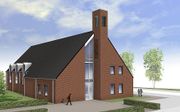 Nieuwe kerk voor hersteld hervormde gemeente Veen. beeld Peter Honcoop Architectuur