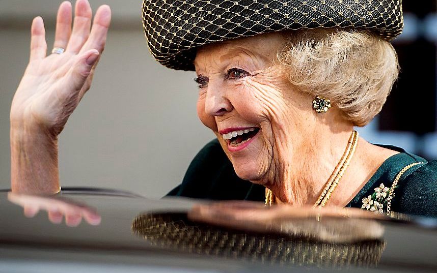 Prinses Beatrix op vrijdag 2 oktober in Den Haag. beeld ANP