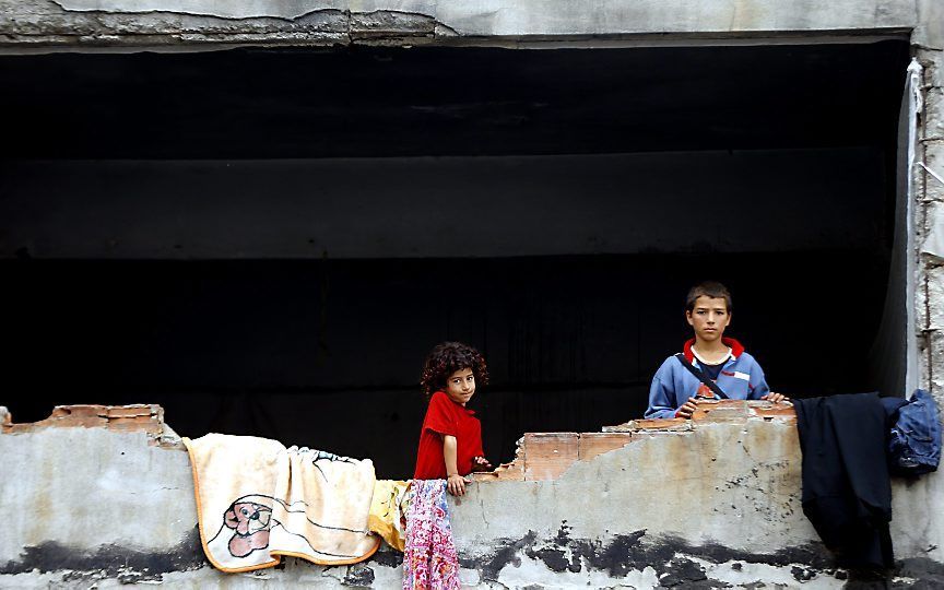 Syrische vluchtelingen in het Turkse Istanbul. beeld EPA