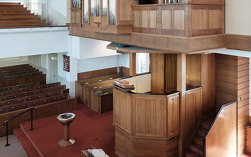 Het orgel in de Boezemsingelkerk in Rotterdam. beeld Sjaak Verboom