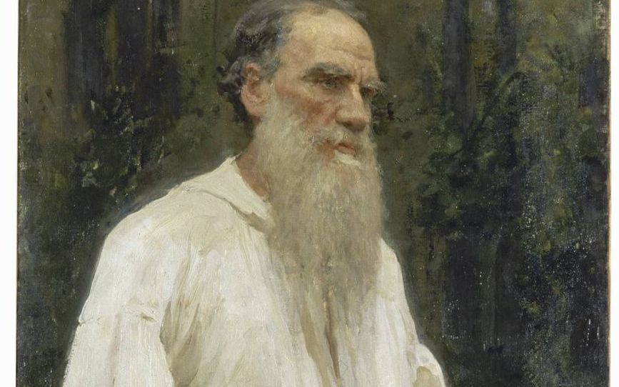 Portret van Tolstoj, geschilderd door Ilya Repin (1901). foto Wikimedia