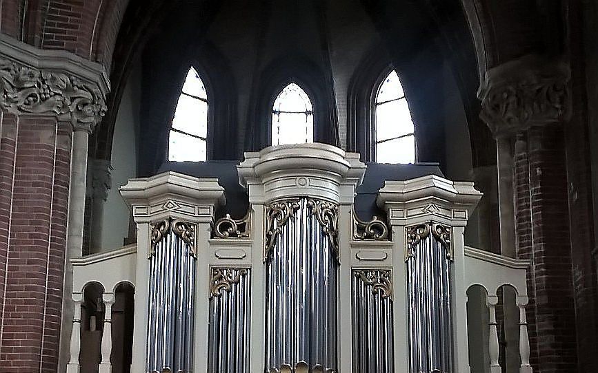 Het orgel in de Gouwekerk in Gouda. Beeld Orgbase.nl, Dirk Toes