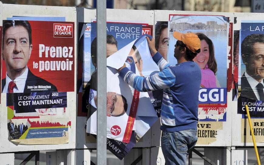 Verkiezingsstrijd in Marseille. Foto EPA