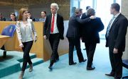 Helder (links) en Wilders in de Tweede Kamer. Foto ANP