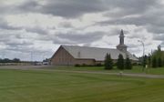 Kerkgebouw NRC te Picture Butte (Canada). beeld Google Streetview
