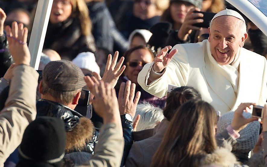 De Nederlandse bisschoppen willen paus Franciscus naar Nederland halen. beeld EPA