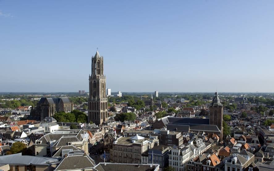 De Utrechtse Domkerk, gezien vanaf de Neudeflat. Beeld ANP