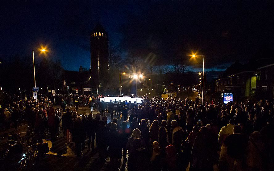 The Passion vond dit jaar plaats in Enschede en trok ongeveer 20.000 bezoekers. beeld ANP