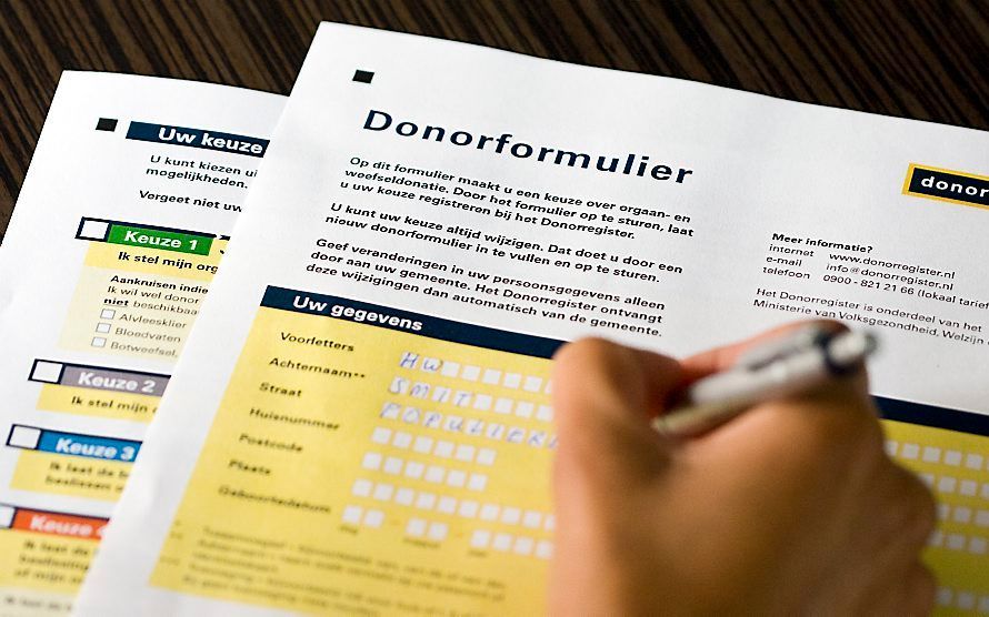 Verschillende belangenorganisaties pleiten voor een wijziging in het donorregistratiesysteem. Foto ANP