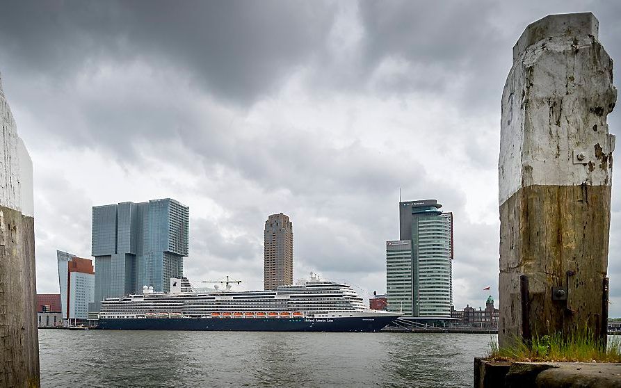 Het nieuwe cruiseschip Koningsdam van Holland America Line. beeld ANP