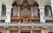 Het orgel in de Mozes en Aäronkerk. beeld Evan Bogerd