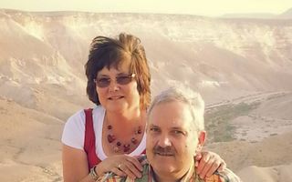 Albert en Esther Knoester in Israël. beeld fam. Knoester