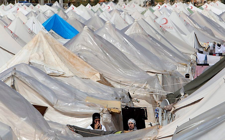 Vluchtelingenkamp voor Syriërs in Turkije. Foto EPA