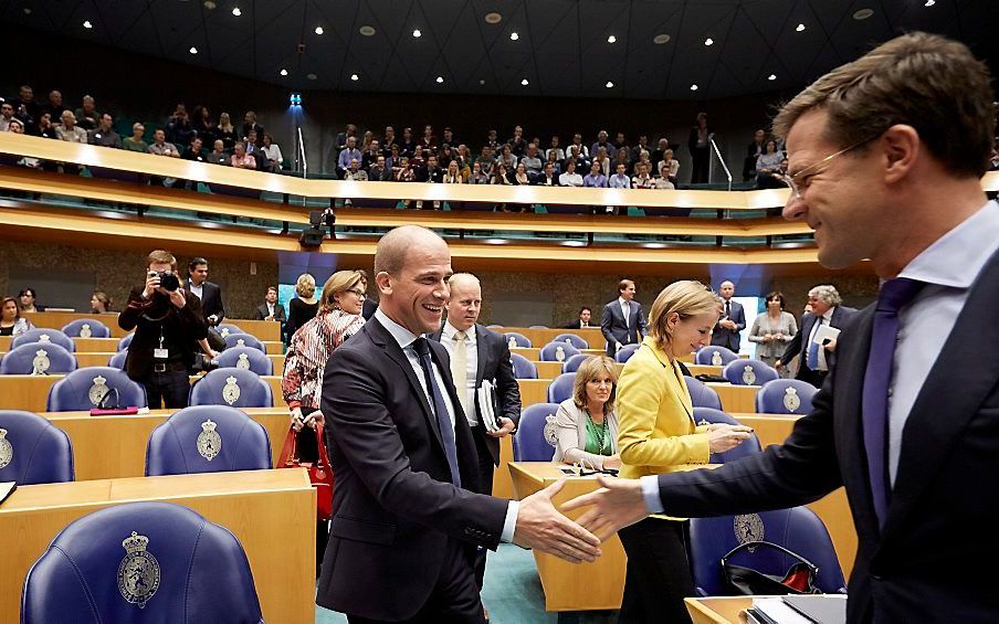 Rutte en Samsom. Foto ANP