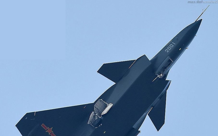 China presenteerde onlangs een nieuwe 'stealth fighter'. Foto Chinese internetsite