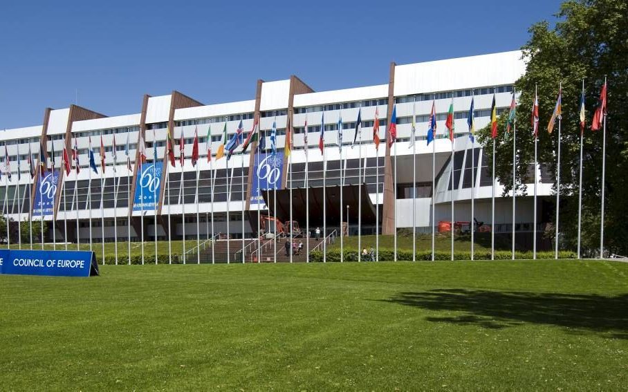 Gebouw van het Europees Hof voor de Rechten van de Mens in Straatsburg.  Foto ANP