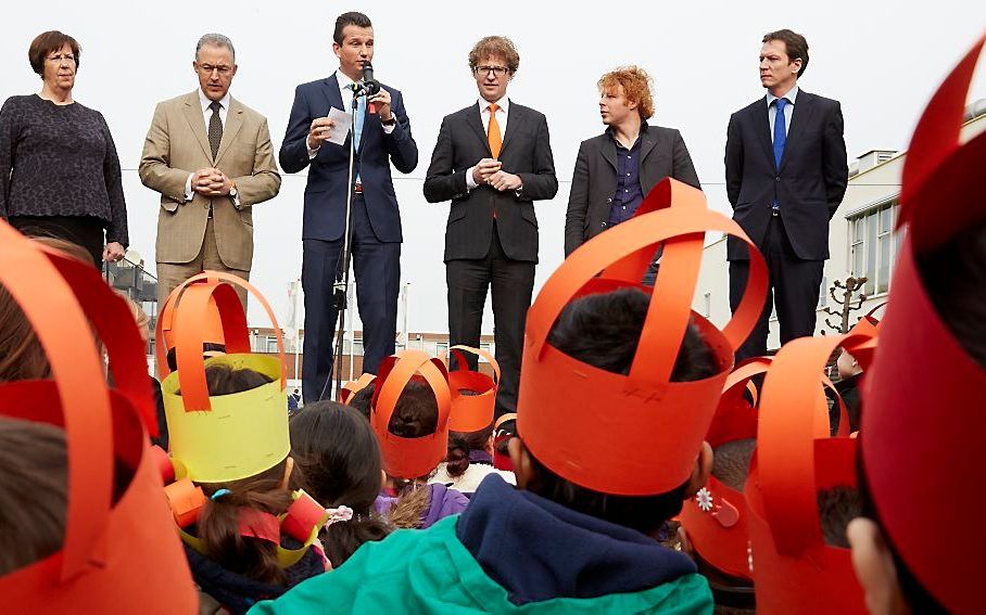 Het Nationaal Comité Inhuldiging. Foto ANP