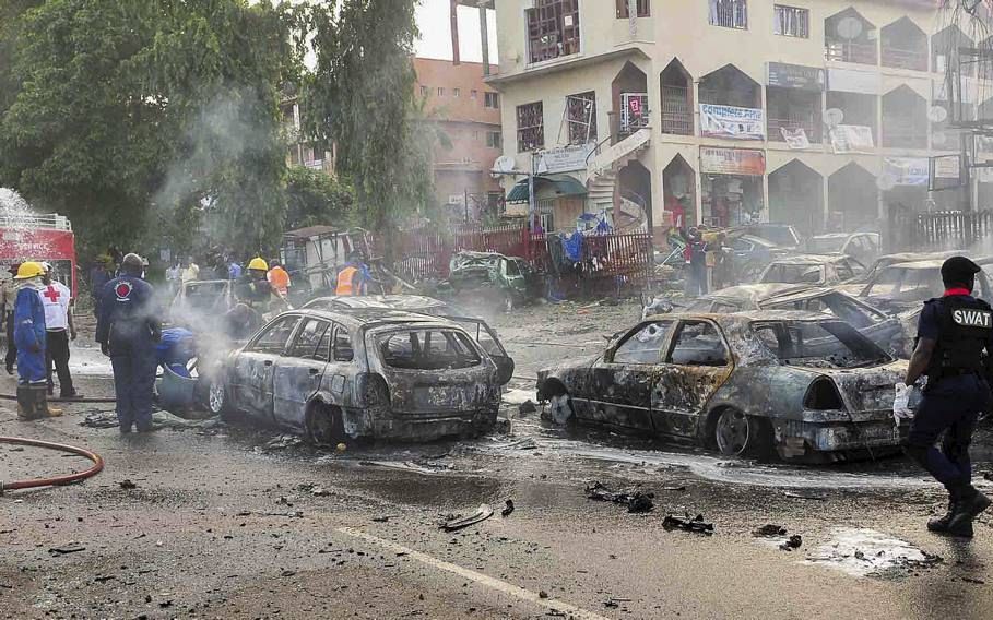 ABUJA. Een explosie in Abuja eiste woensdag 21 levens. beeld EPA