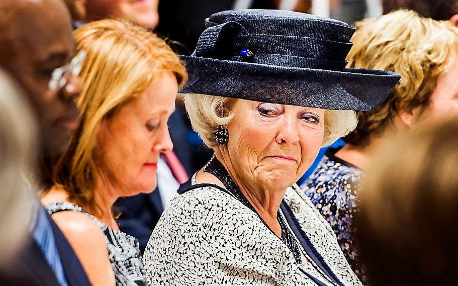 Beatrix donderdag op Sint Maarten. Foto ANP