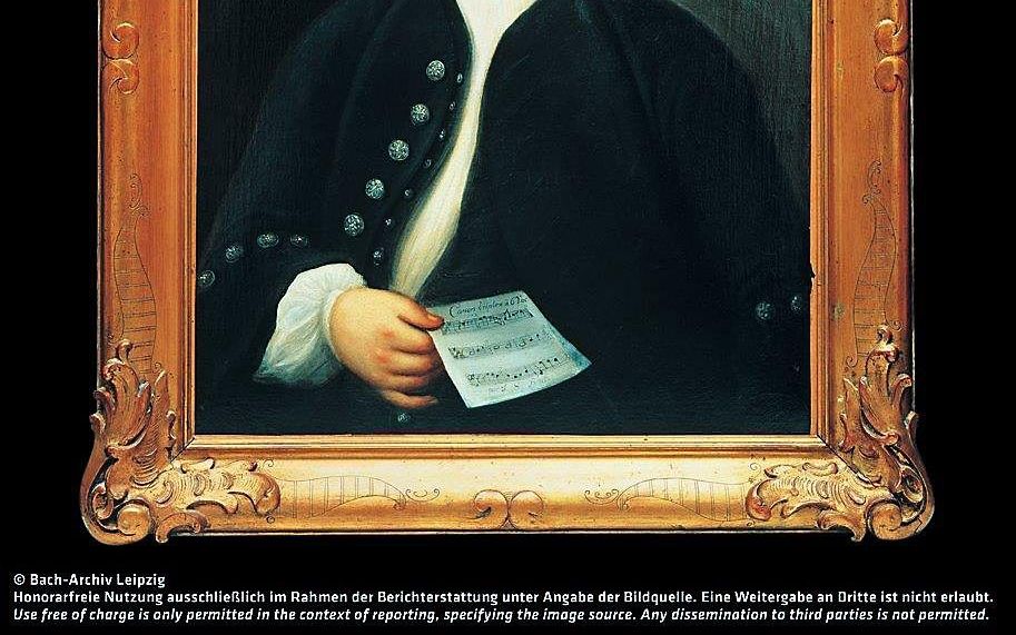 Het Bachportret van Haußmann uit 1748. Beeld Bach-Archiv Leipzig