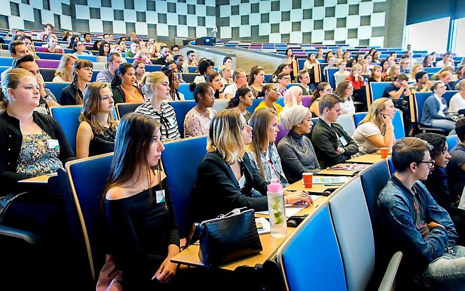 Studenten op de Erasmus Universiteit. beeld ANP